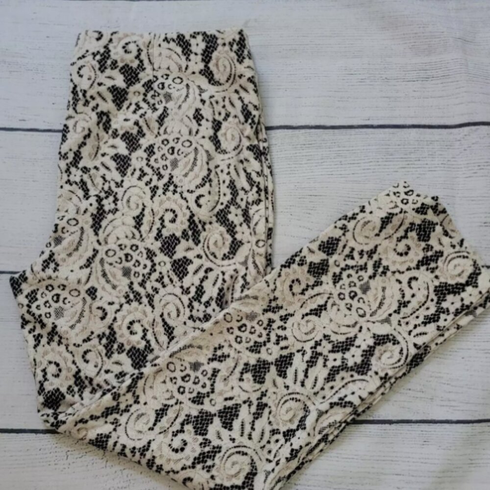 Chico's Juliet Shadow Lace Ankle Pants NWT Chico's 1.5 US 10-12